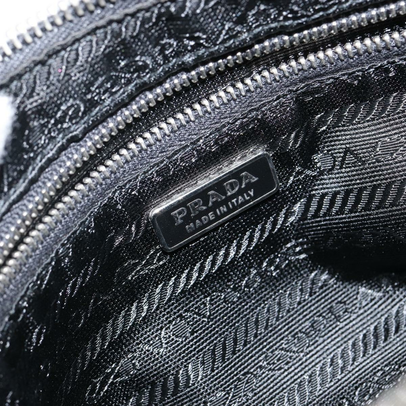 【日本直送】PRADA 單肩包 尼龍 黑色 銀色 正品 144477-17