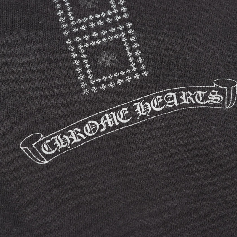 CHROME HEARTS 十字繡運動褲 棉質 黑色 L 碼 二手男式-7