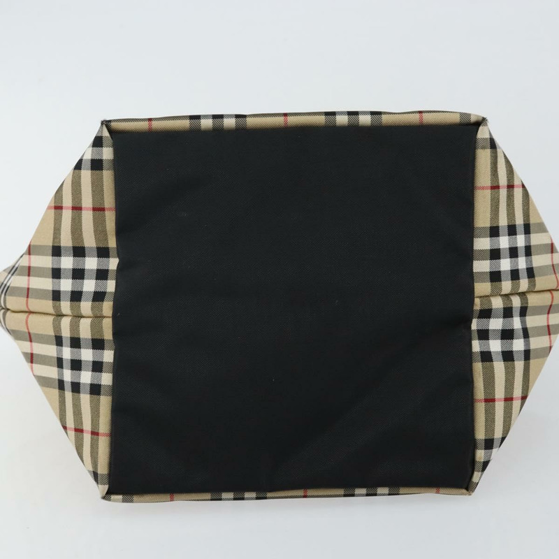【日本直送】Burberrys Nova 格紋藍標手提包尼龍米色銀色正品 kk557-4