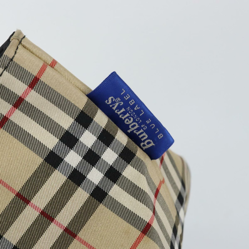 【日本直送】Burberrys Nova 格紋藍標手提包尼龍米色銀色正品 kk557-9