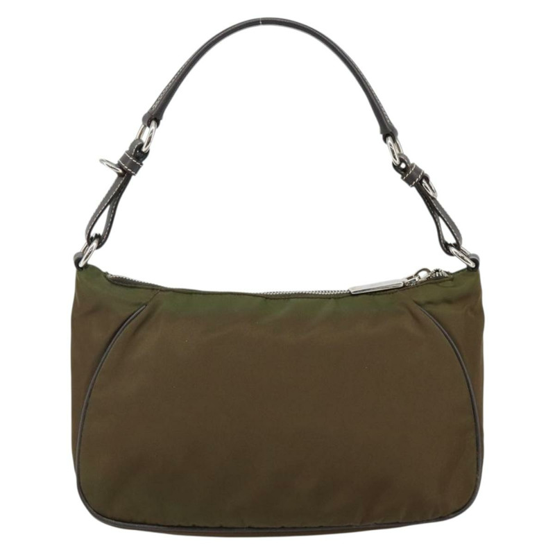 【日本直送】PRADA 單肩包 尼龍 卡其色 銀色 正品 145010-1