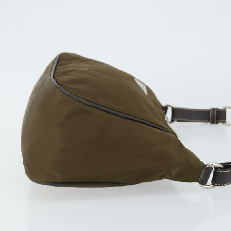 【日本直送】PRADA 單肩包 尼龍 卡其色 銀色 正品 145010-2
