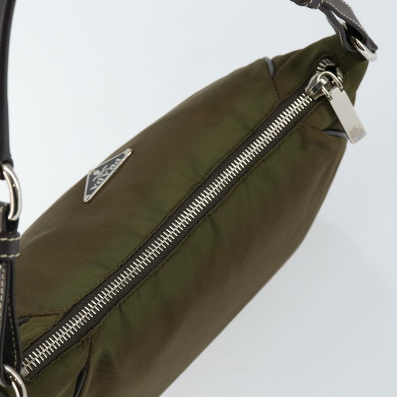 【日本直送】PRADA 單肩包 尼龍 卡其色 銀色 正品 145010-5