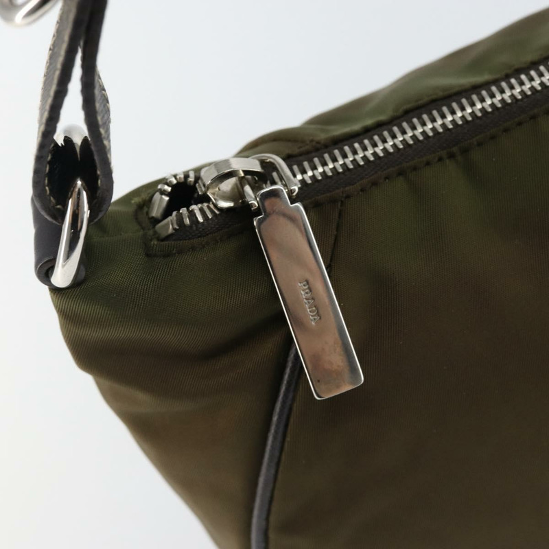 【日本直送】PRADA 單肩包 尼龍 卡其色 銀色 正品 145010-18