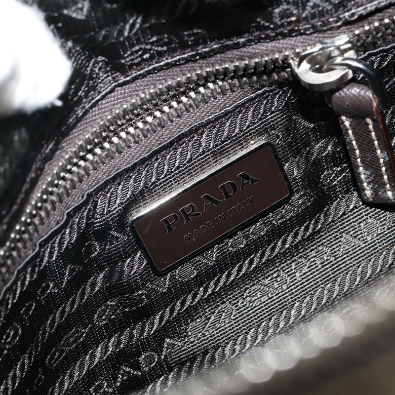【日本直送】PRADA 單肩包 尼龍 卡其色 銀色 正品 145010-19