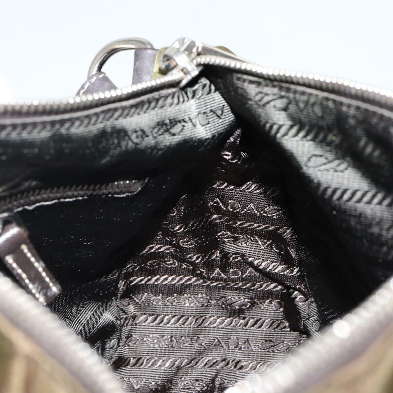 【日本直送】PRADA 單肩包 尼龍 卡其色 銀色 正品 145010-20