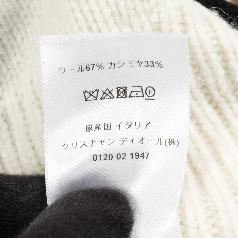 Christian Dior 短袖針織衫 254S56AM121 羊毛羊絨 二手#-3