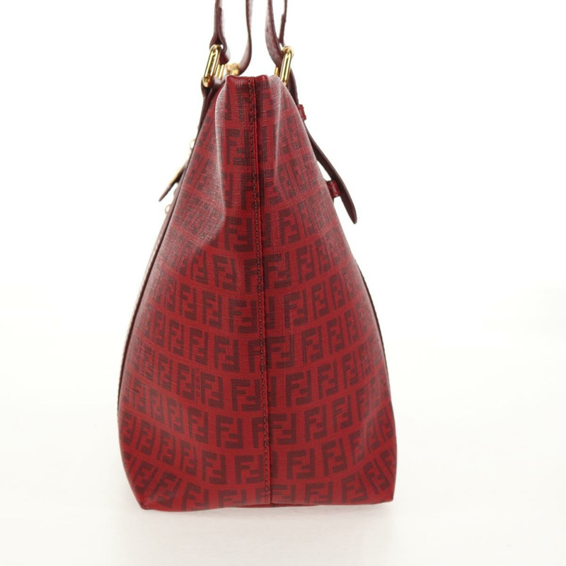 【日本直送】FENDI Zucchino 帆布托特包 PVC 紅金 正品 144978V-2