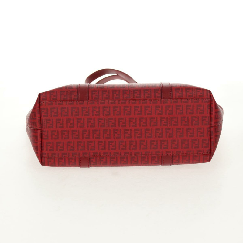 【日本直送】FENDI Zucchino 帆布托特包 PVC 紅金 正品 144978V-4
