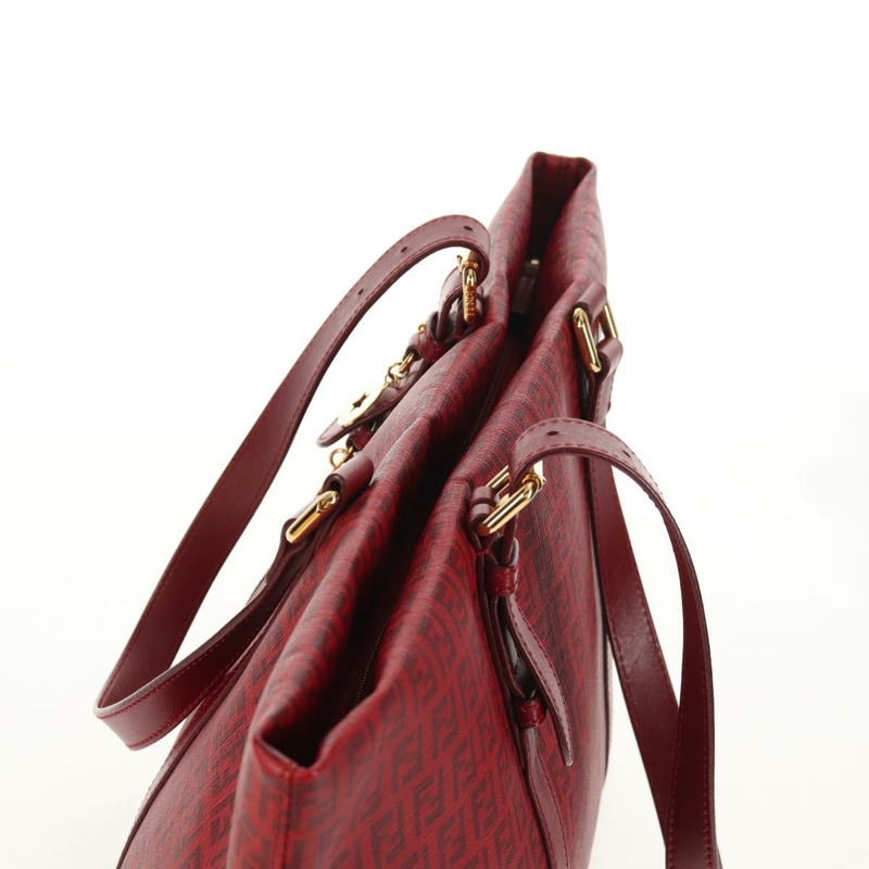 【日本直送】FENDI Zucchino 帆布托特包 PVC 紅金 正品 144978V-5
