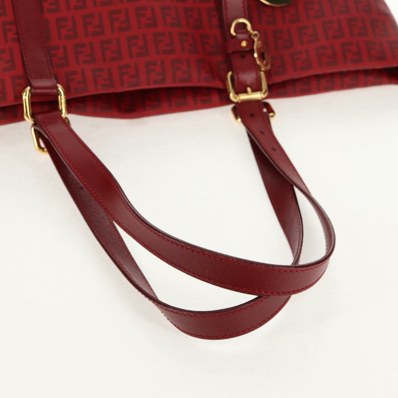 【日本直送】FENDI Zucchino 帆布托特包 PVC 紅金 正品 144978V-6