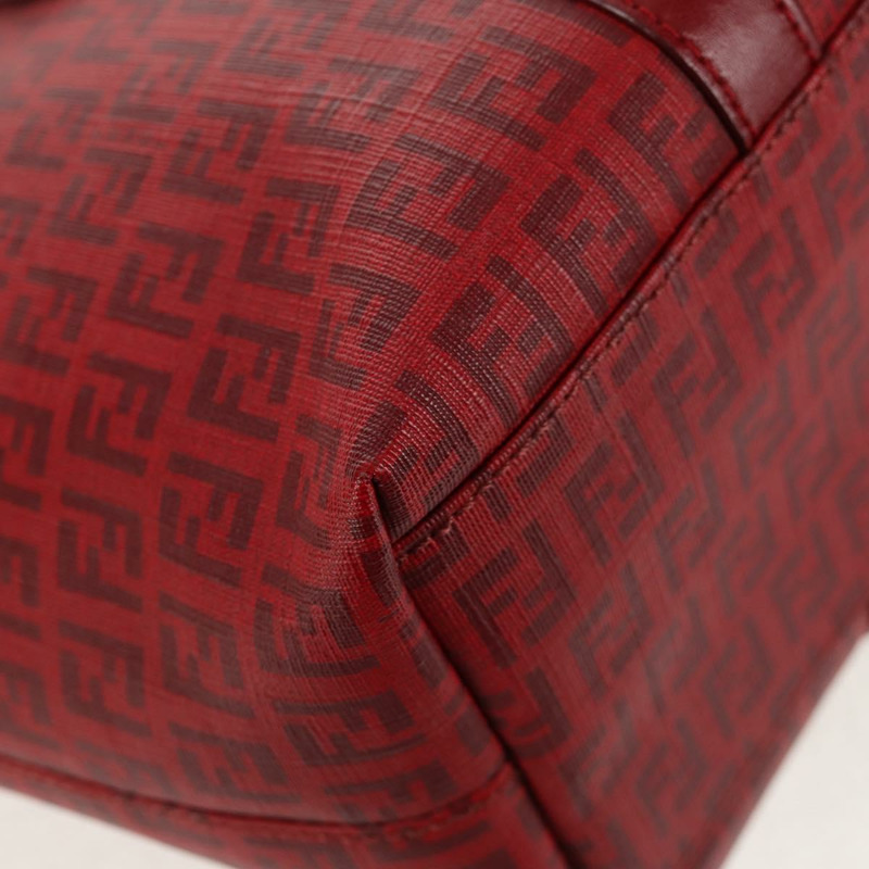 【日本直送】FENDI Zucchino 帆布托特包 PVC 紅金 正品 144978V-15