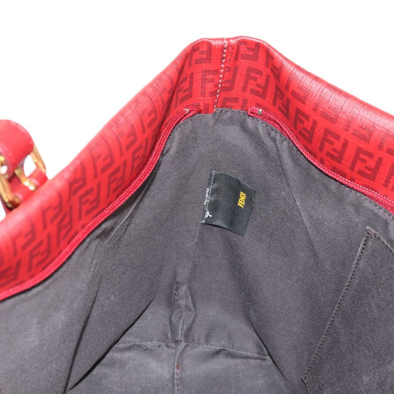 【日本直送】FENDI Zucchino 帆布托特包 PVC 紅金 正品 144978V-20