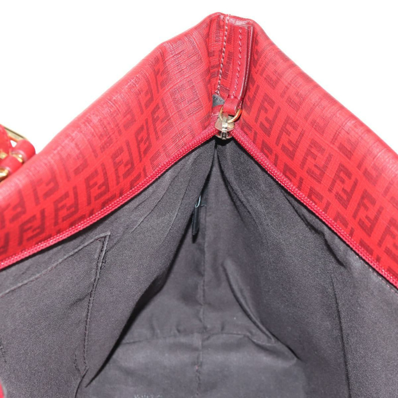 【日本直送】FENDI Zucchino 帆布托特包 PVC 紅金 正品 144978V-21