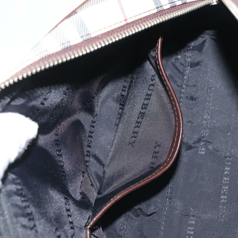 【日本直送】BURBERRY Nova 格紋肩背包 帆布 米色 銀色 正品 gh989-18