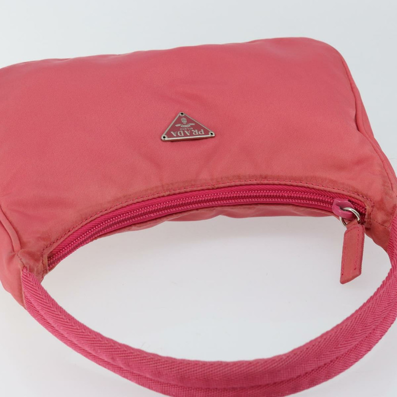 【日本直送】PRADA 手提包 尼龍 粉紅色 銀色 正品 145650-5