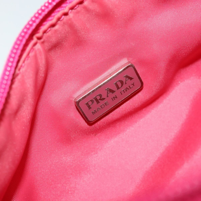 【日本直送】PRADA 手提包 尼龍 粉紅色 銀色 正品 145650-18