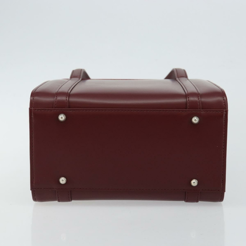 【日本直送】BURBERRY 手提包 皮革 波爾多銀色 正品 sw1572-4