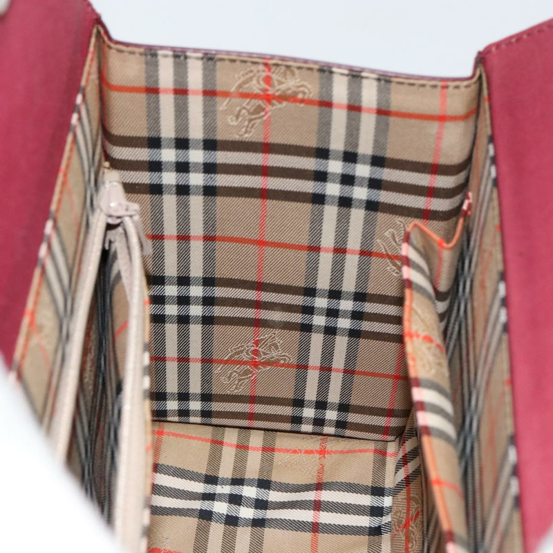 【日本直送】BURBERRY 手提包 皮革 波爾多銀色 正品 sw1572-10