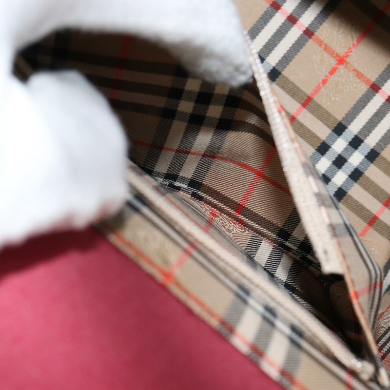 【日本直送】BURBERRY 手提包 皮革 波爾多銀色 正品 sw1572-11