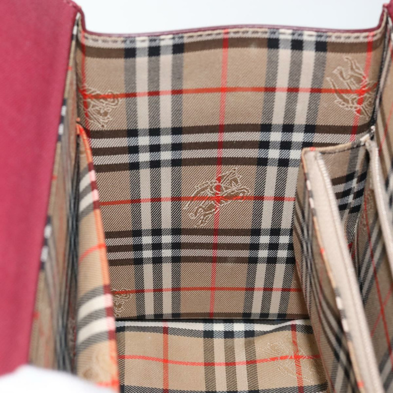 【日本直送】BURBERRY 手提包 皮革 波爾多銀色 正品 sw1572-16