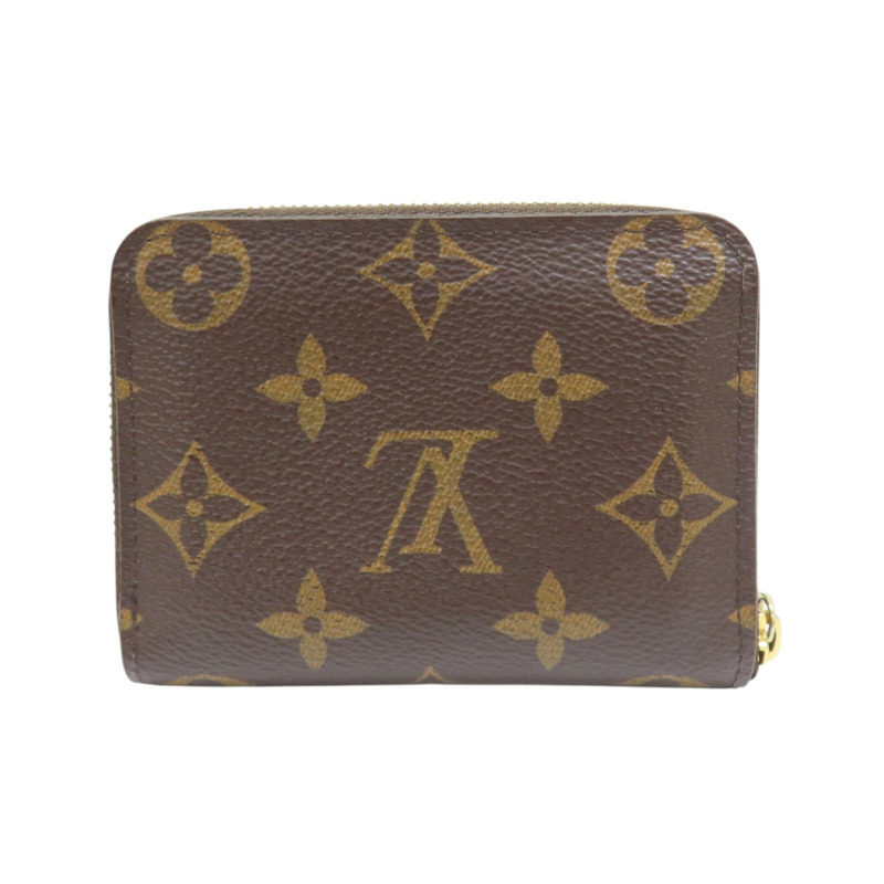 棕色 原花 帆布 Zippy Coin Purse 拉零錢包 M60067【LOUIS VUITTON LV 路易威登】 M60067-1