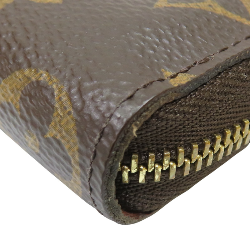棕色 原花 帆布 Zippy Coin Purse 拉零錢包 M60067【LOUIS VUITTON LV 路易威登】 M60067-8