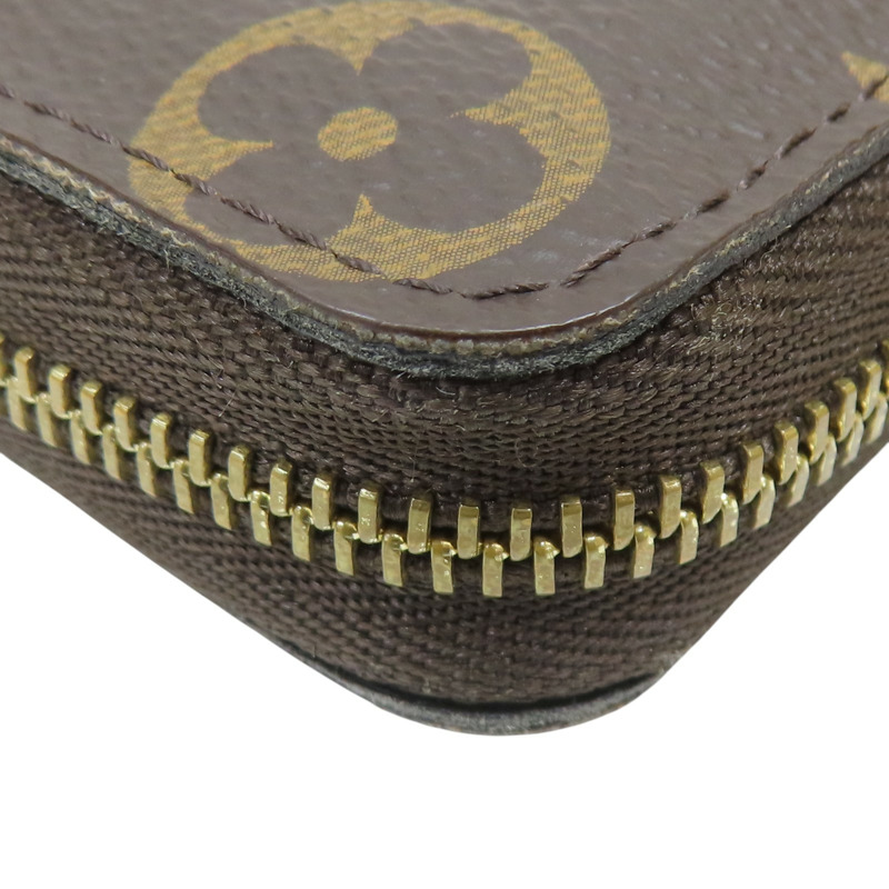 棕色 原花 帆布 Zippy Coin Purse 拉零錢包 M60067【LOUIS VUITTON LV 路易威登】 M60067-10