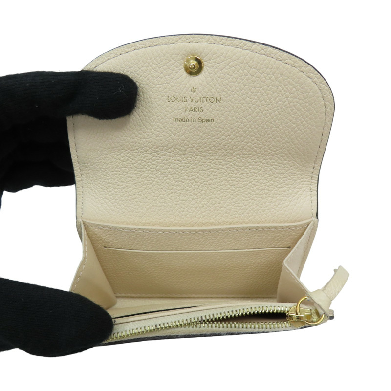 米白色 原花牛皮 Rosalie 零錢包 M81445 【LOUIS VUITTON LV 路易威登】 M81445-4