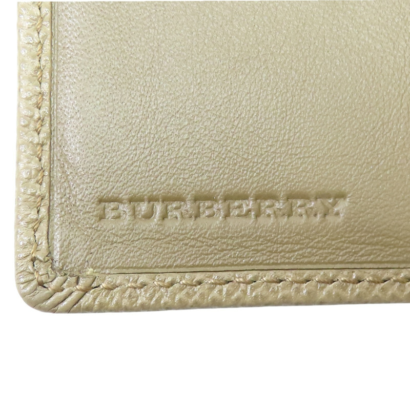 棕色 牛皮 兩折 短夾 【BURBERRY 巴寶莉】-8