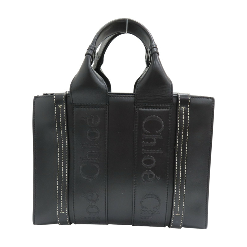 黑色 牛皮 Woody Small 兩用包 CHC23US397【Chloe 克羅伊】 CHC23US397-1