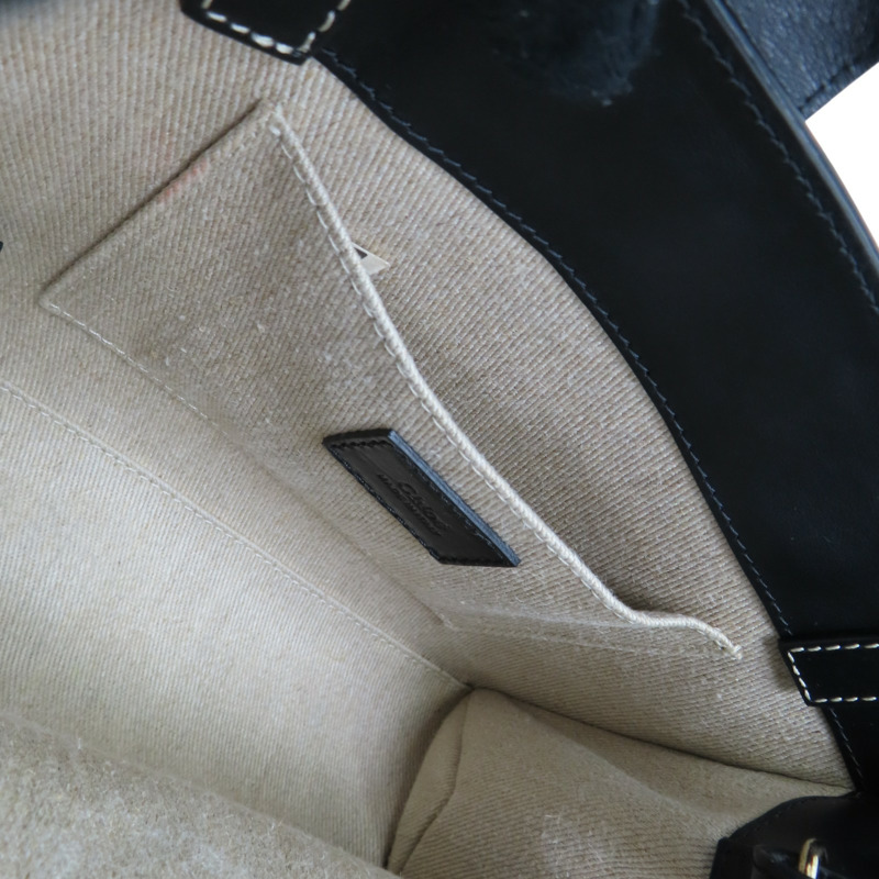 黑色 牛皮 Woody Small 兩用包 CHC23US397【Chloe 克羅伊】 CHC23US397-4