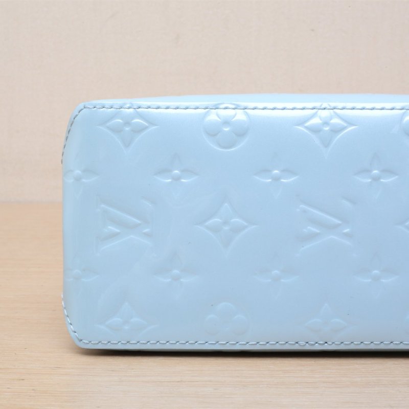 LOUIS VUITTON 藍色漆皮晶片ReadePM糖果藍新款Vivian手提單肩包肩背包-2