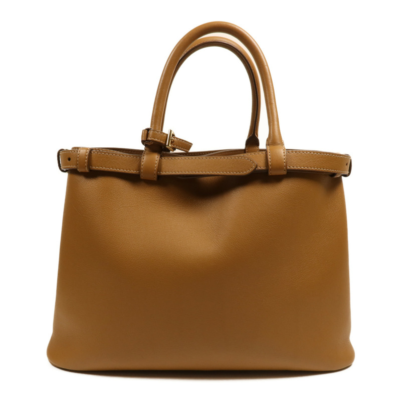 PRADA 牛皮皮革Buckle medium Bag金扣手挽肩背兩用袋-1