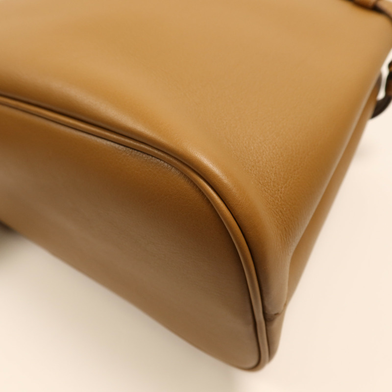 PRADA 牛皮皮革Buckle medium Bag金扣手挽肩背兩用袋-8