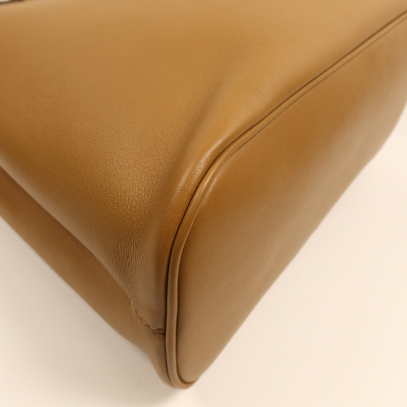 PRADA 牛皮皮革Buckle medium Bag金扣手挽肩背兩用袋-9