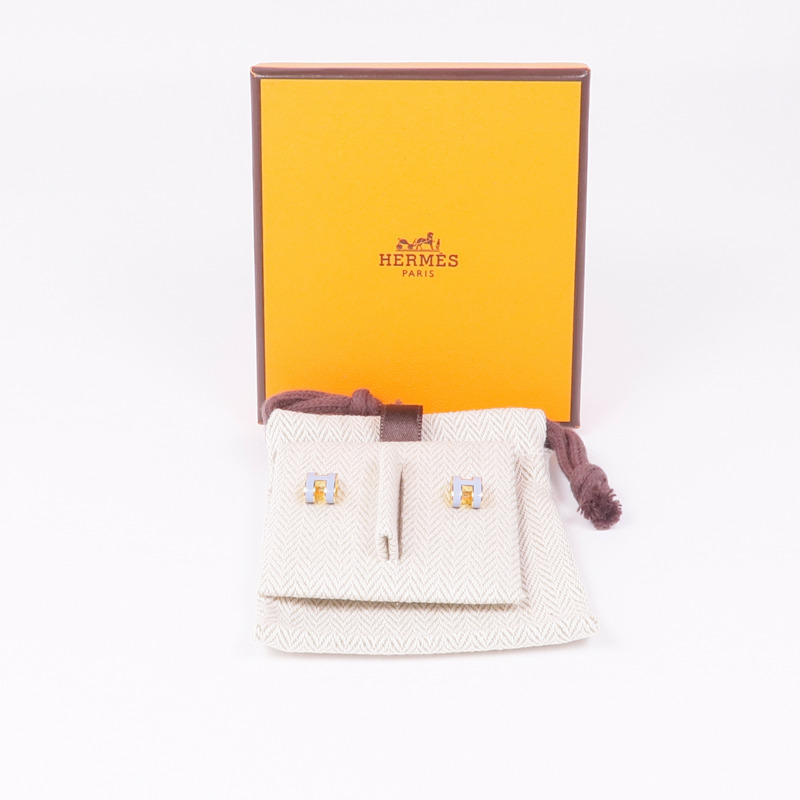 HERMES 金屬Mini Pop H Earrings耳環-5