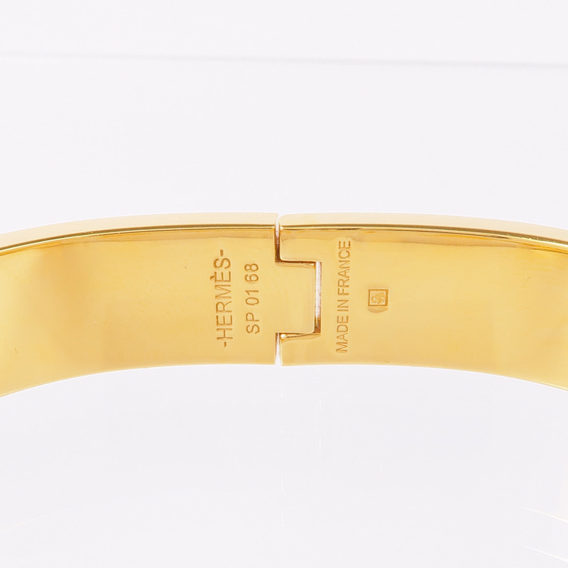 HERMES 金屬/琺瑯Clic H手鐲-6