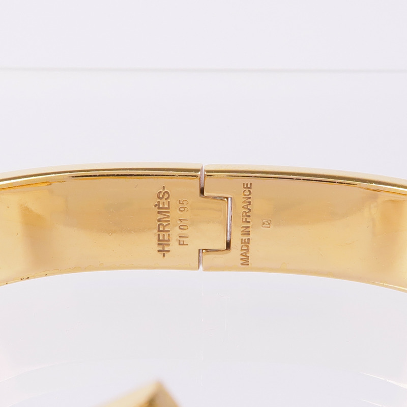 HERMES 金屬/琺瑯Clic H手鐲-6