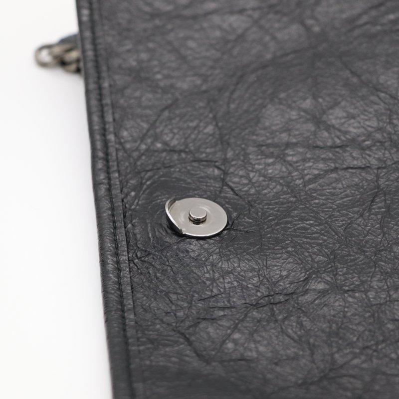 Saint Laurent 聖羅蘭 Niki 黑色牛皮 槍色金屬鏈條 單肩包 斜背包-9