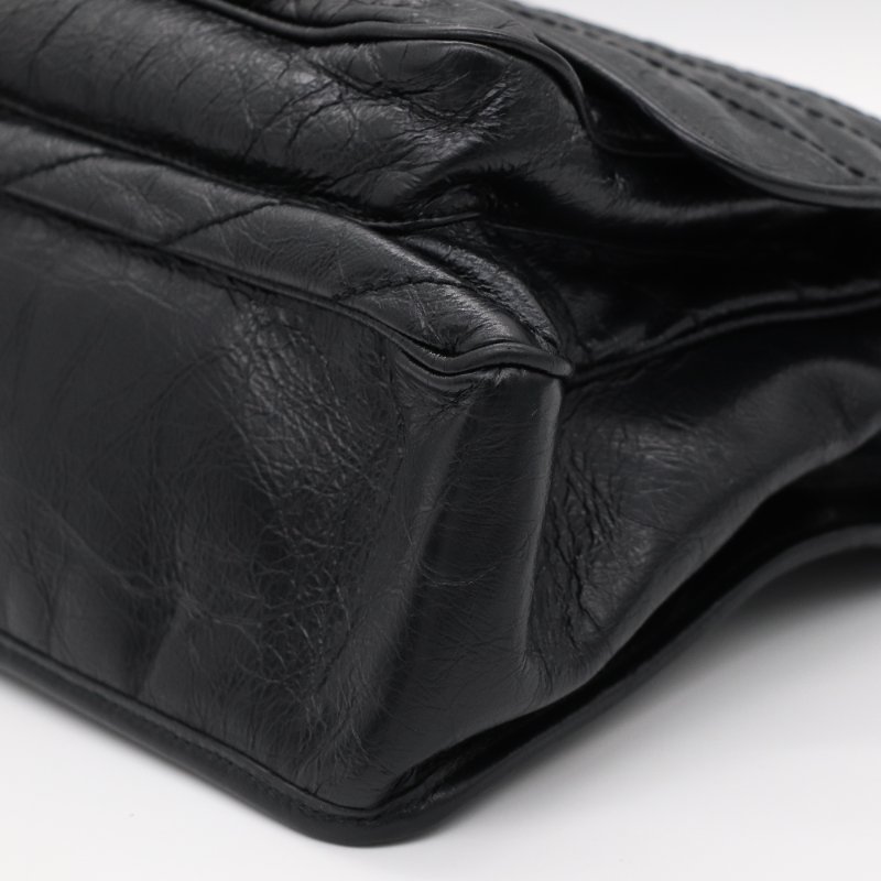 Saint Laurent 聖羅蘭 Niki 黑色牛皮 槍色金屬鏈條 單肩包 斜背包-15