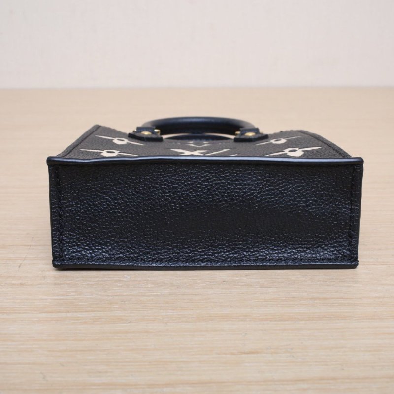 LOUIS VUITTON PETITSACPLAT琴譜包14黑白牛皮晶片肩背包-2