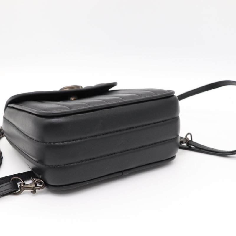 Coach 蔻馳 Madison 18 黑色牛皮 兩用包 小書包 雙肩包 斜挎包-3