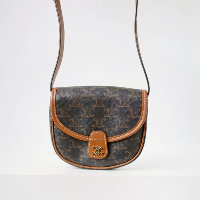 二手Celine mini 經典馬鞍包-0