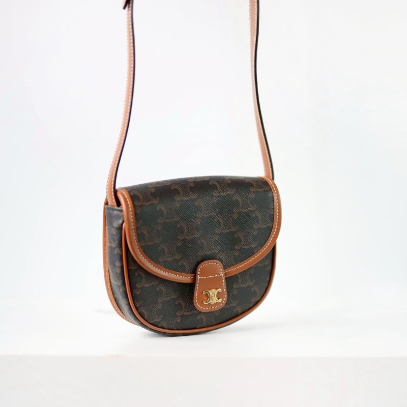 二手Celine mini 經典馬鞍包-1