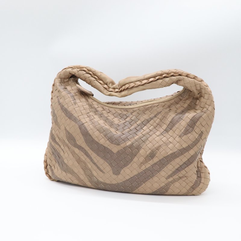 Bottega Veneta 寶緹嘉 拿鐵色 編織 牛皮 單肩包-1