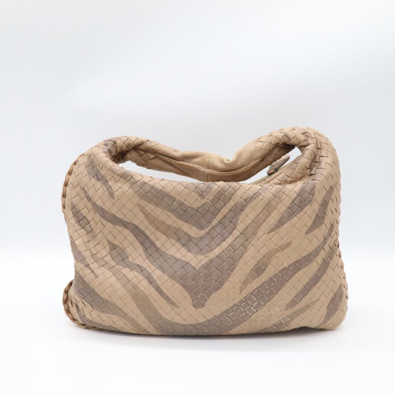 Bottega Veneta 寶緹嘉 拿鐵色 編織 牛皮 單肩包-2