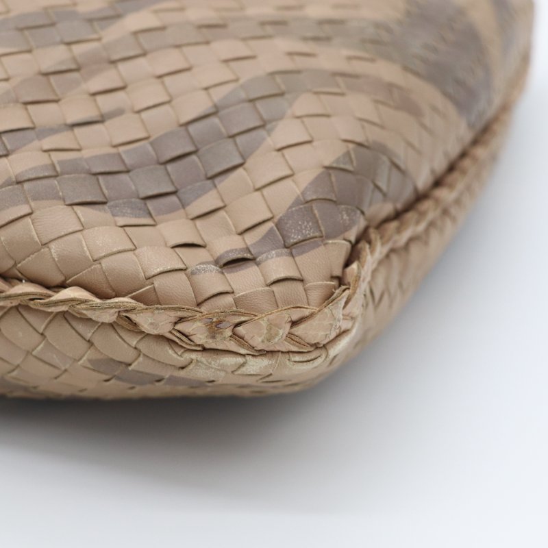 Bottega Veneta 寶緹嘉 拿鐵色 編織 牛皮 單肩包-4