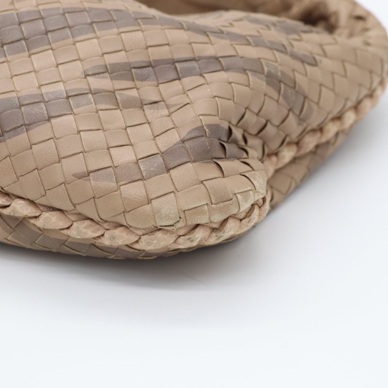 Bottega Veneta 寶緹嘉 拿鐵色 編織 牛皮 單肩包-5