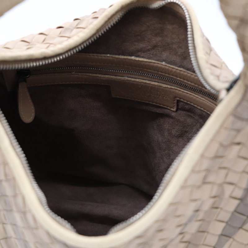 Bottega Veneta 寶緹嘉 拿鐵色 編織 牛皮 單肩包-8